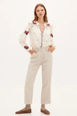 Marina Blusa Fluida Con Bordados^Hoss Intropia Shop