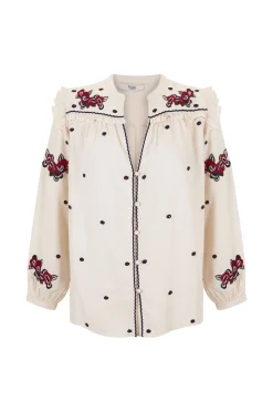 Marina Blusa Fluida Con Bordados^Hoss Intropia Shop