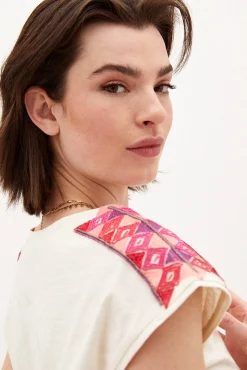 Marina Camiseta Con Abalorios^Hoss Intropia Outlet