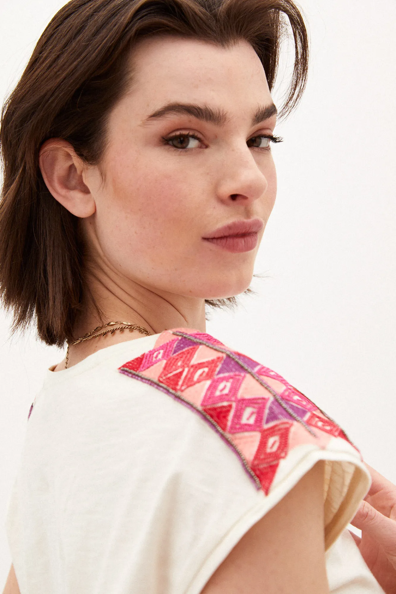 Marina Camiseta Con Abalorios^Hoss Intropia Outlet