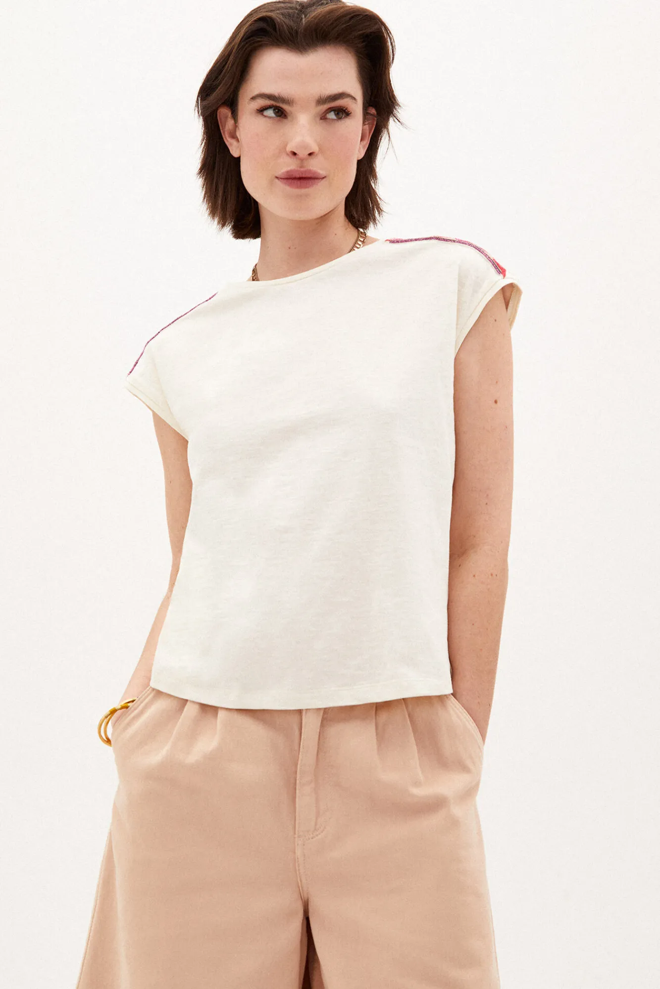 Marina Camiseta Con Abalorios^Hoss Intropia Outlet