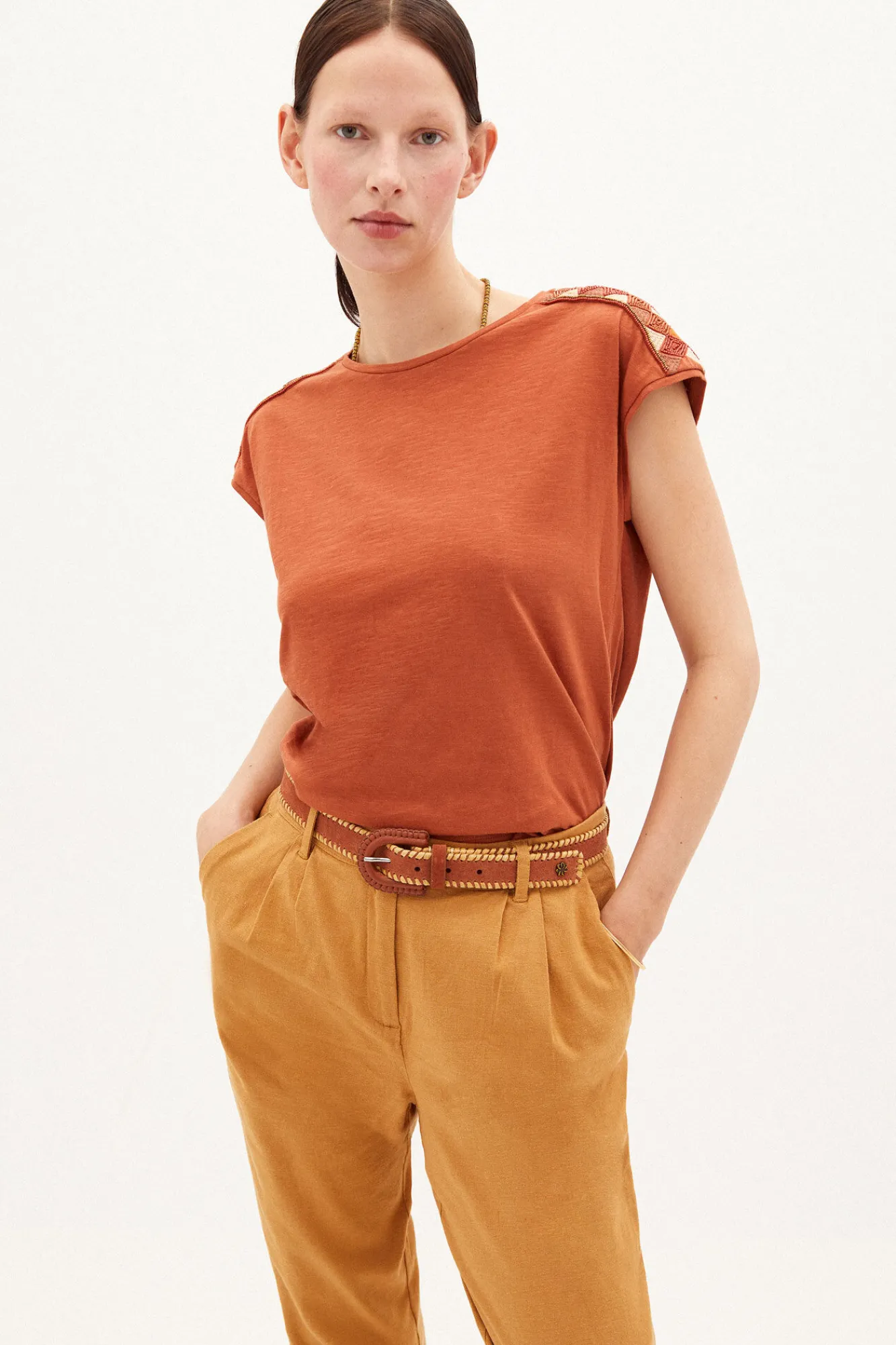 Marina Camiseta Con Abalorios^Hoss Intropia Online