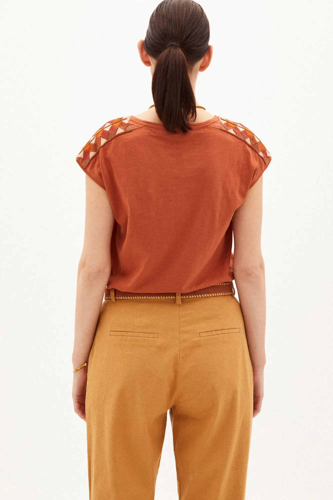 Marina Camiseta Con Abalorios^Hoss Intropia Online