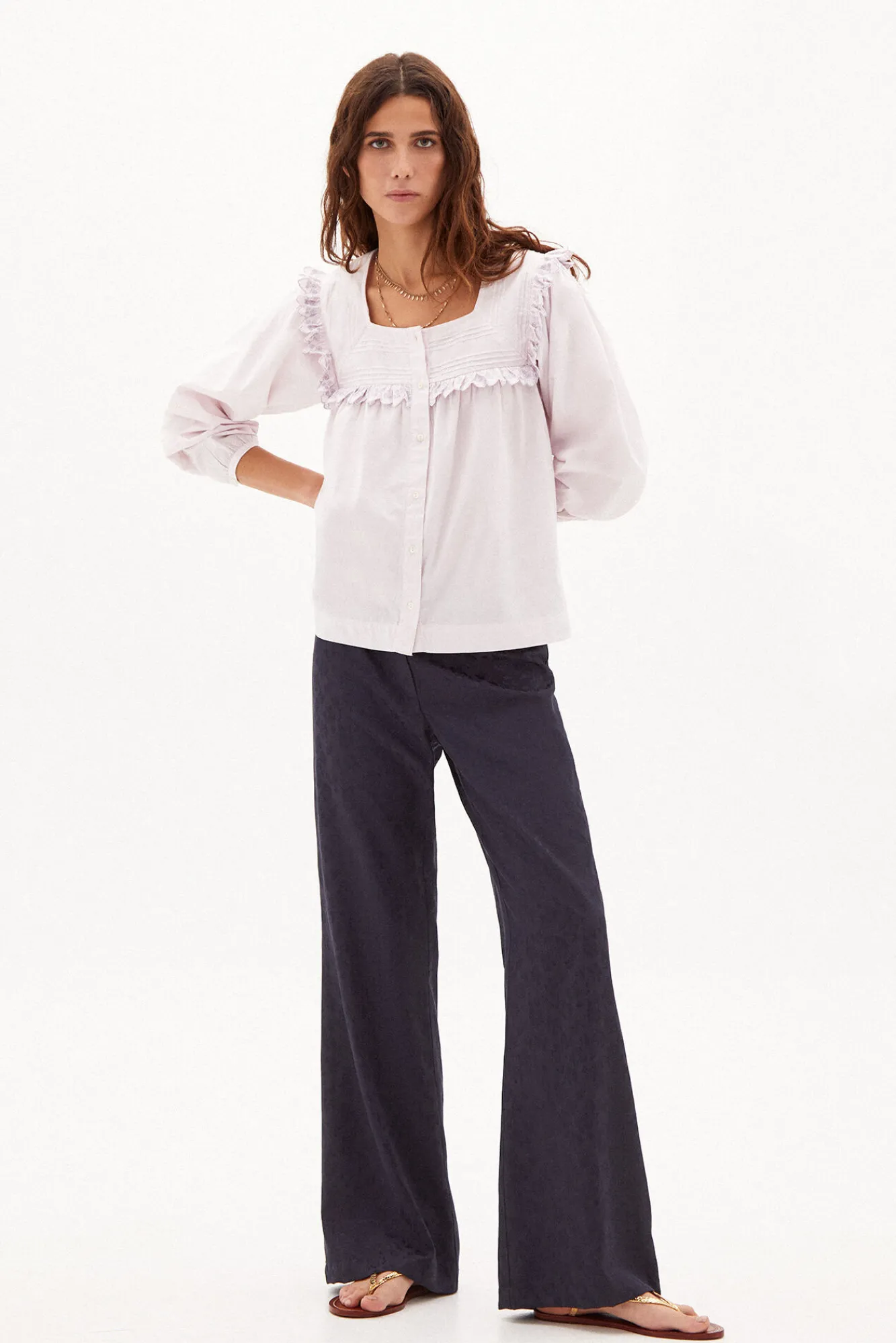 Martina Blusa Romantica De Algodon^Hoss Intropia Best Sale
