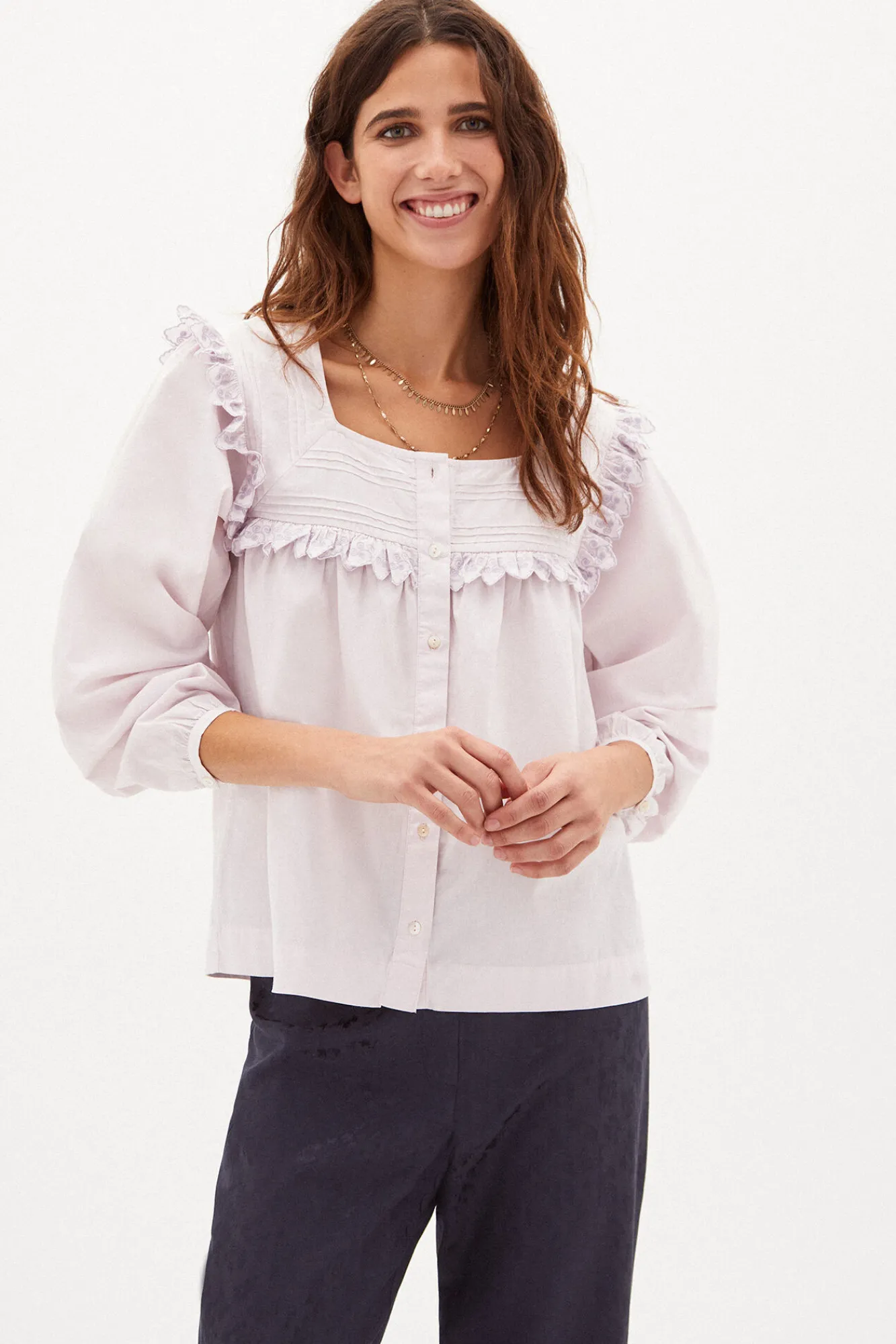 Martina Blusa Romantica De Algodon^Hoss Intropia Best Sale