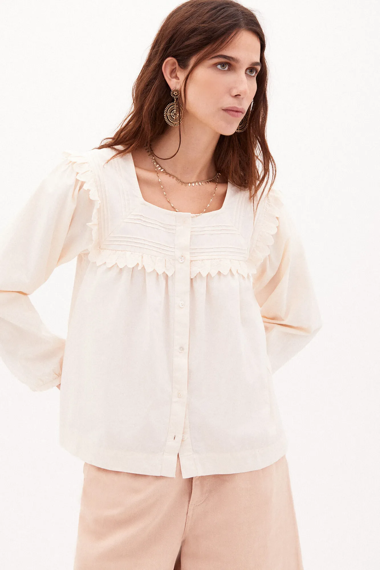 Martina Blusa Romantica De Algodon^Hoss Intropia Best Sale
