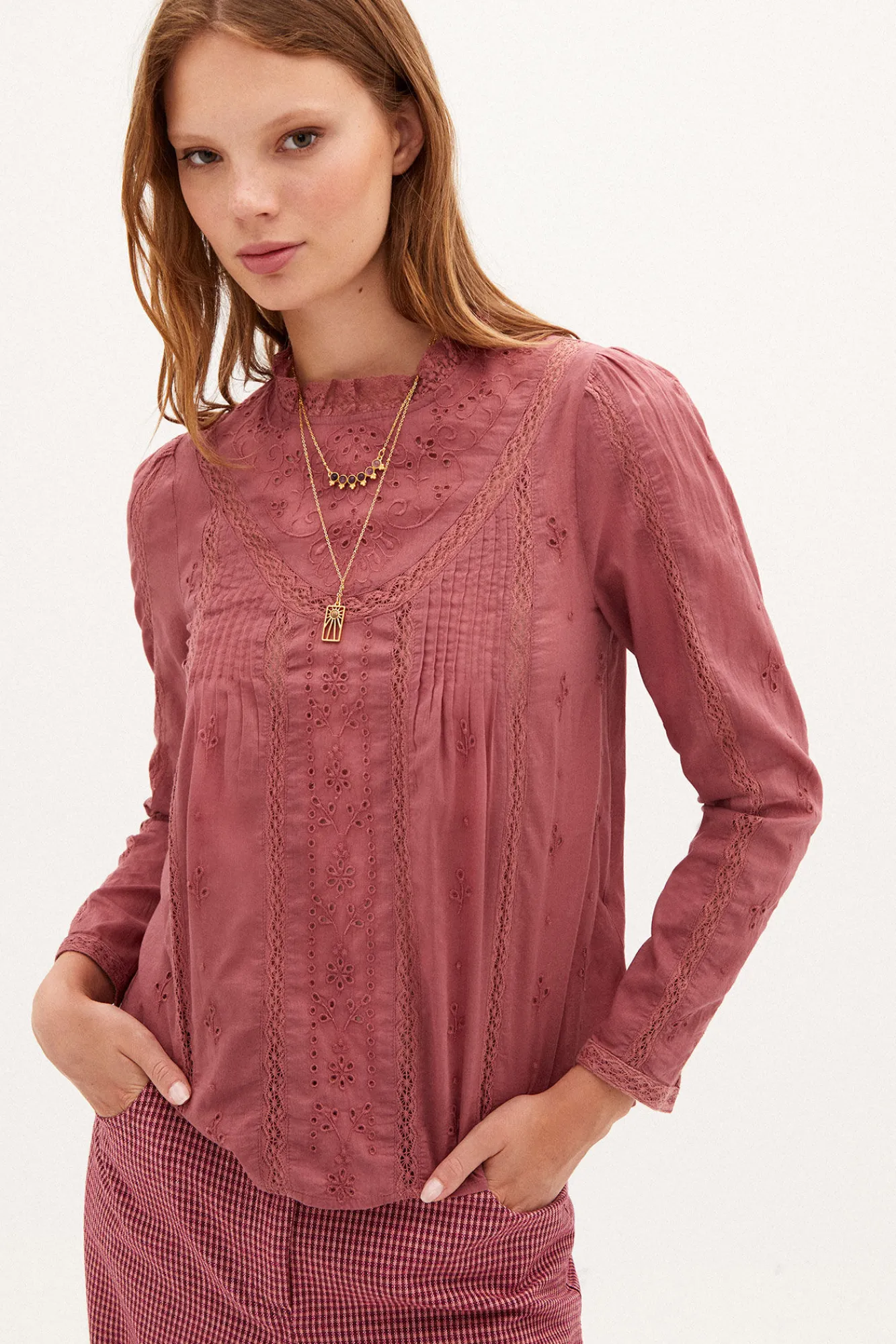 Martina Blusa Romantica En Algodon^Hoss Intropia Sale
