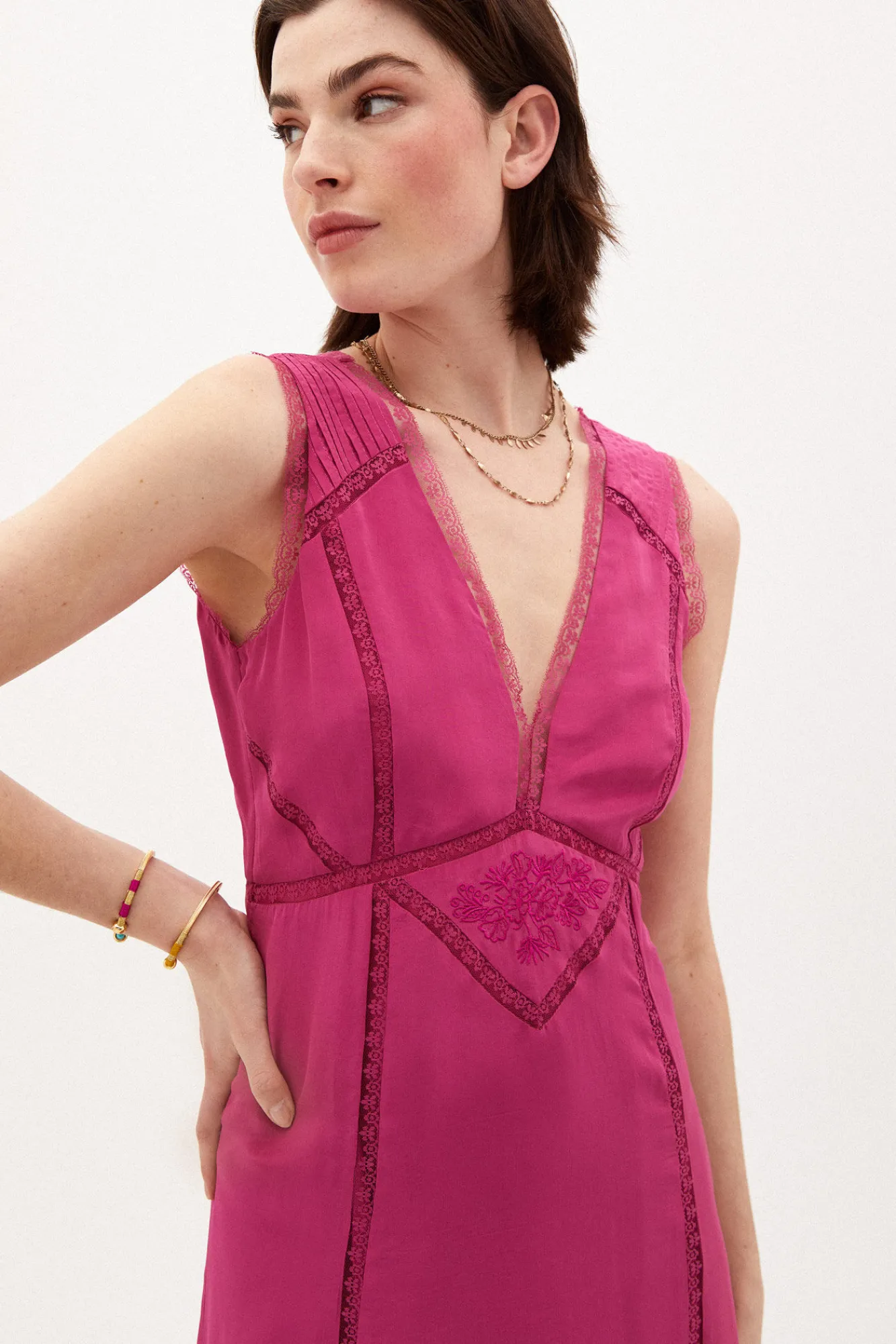 Megan Vestido Lencero Largo^Hoss Intropia Store