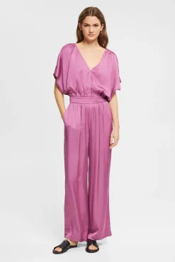 Mono Wide Leg Satinado Viscosa^Esprit Outlet