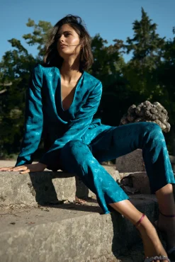 Mosaico Pantalon Crop Flare^TFP by Tamara Falco Clearance