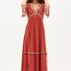 Nuria Vestido Midi Bordado^Hoss Intropia Fashion