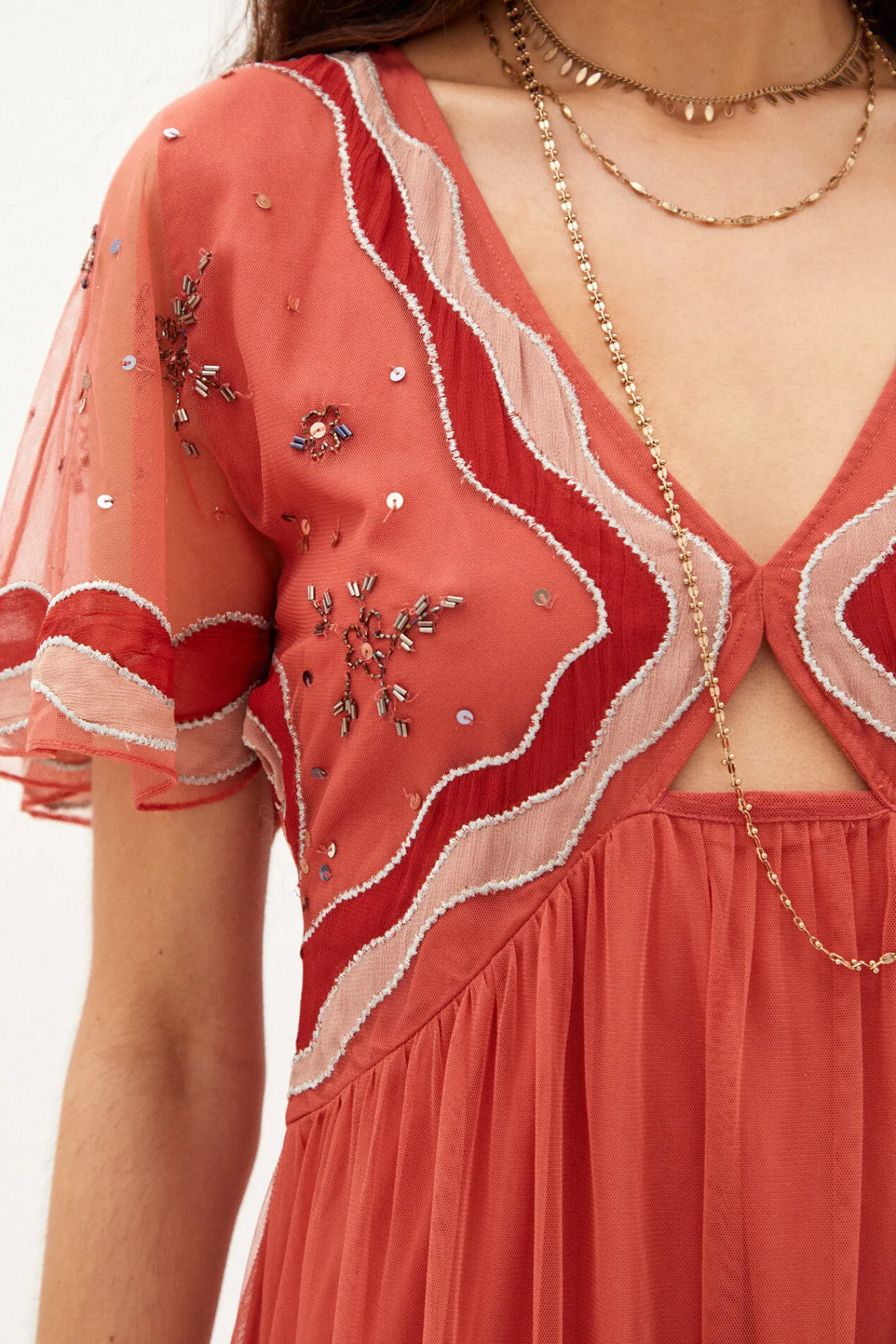 Nuria Vestido Midi Bordado^Hoss Intropia Fashion