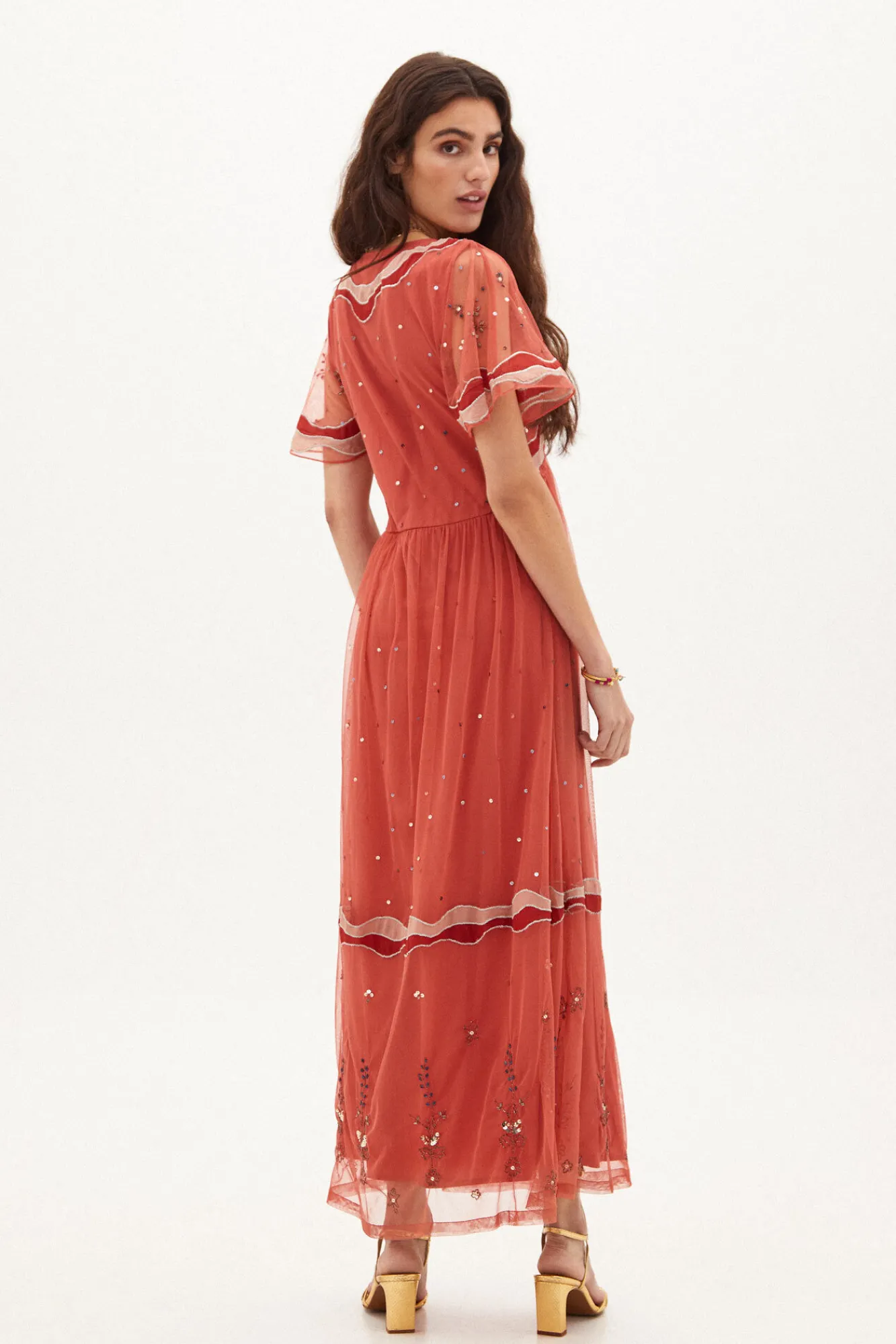 Nuria Vestido Midi Bordado^Hoss Intropia Fashion