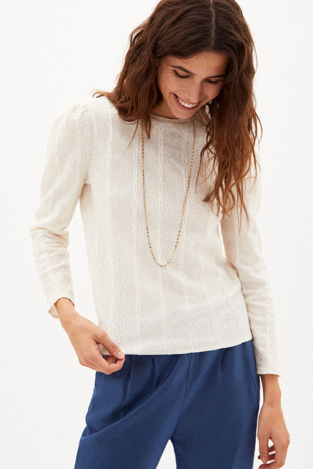 Olivia Camiseta Con Textura^Hoss Intropia Clearance