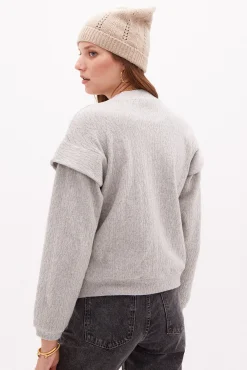 Ona Sudadera Con Textura^Hoss Intropia Online