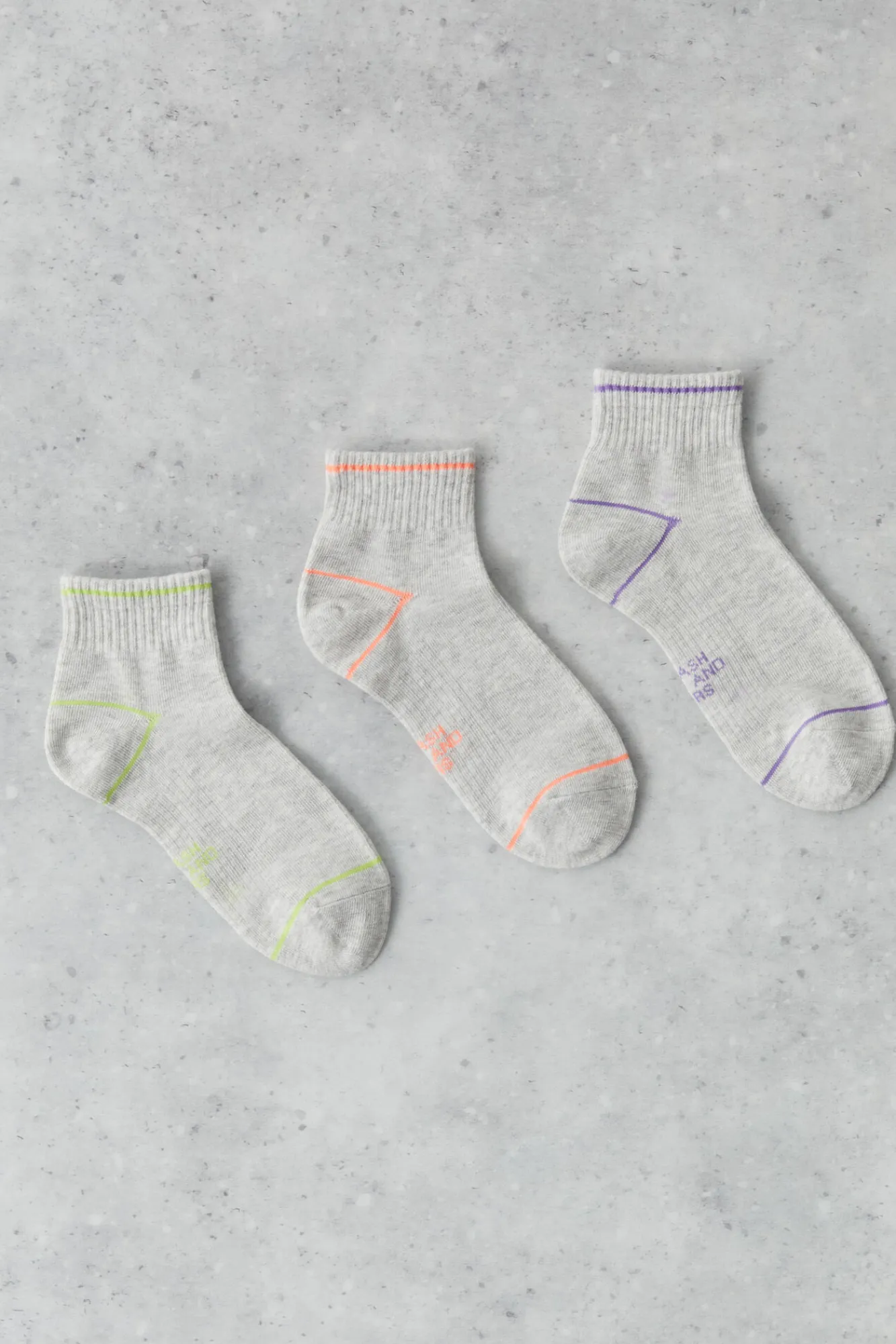 Pack 3 Calcetines Cortos Tecnicos Algodon Blanco^Dash and Stars Clearance