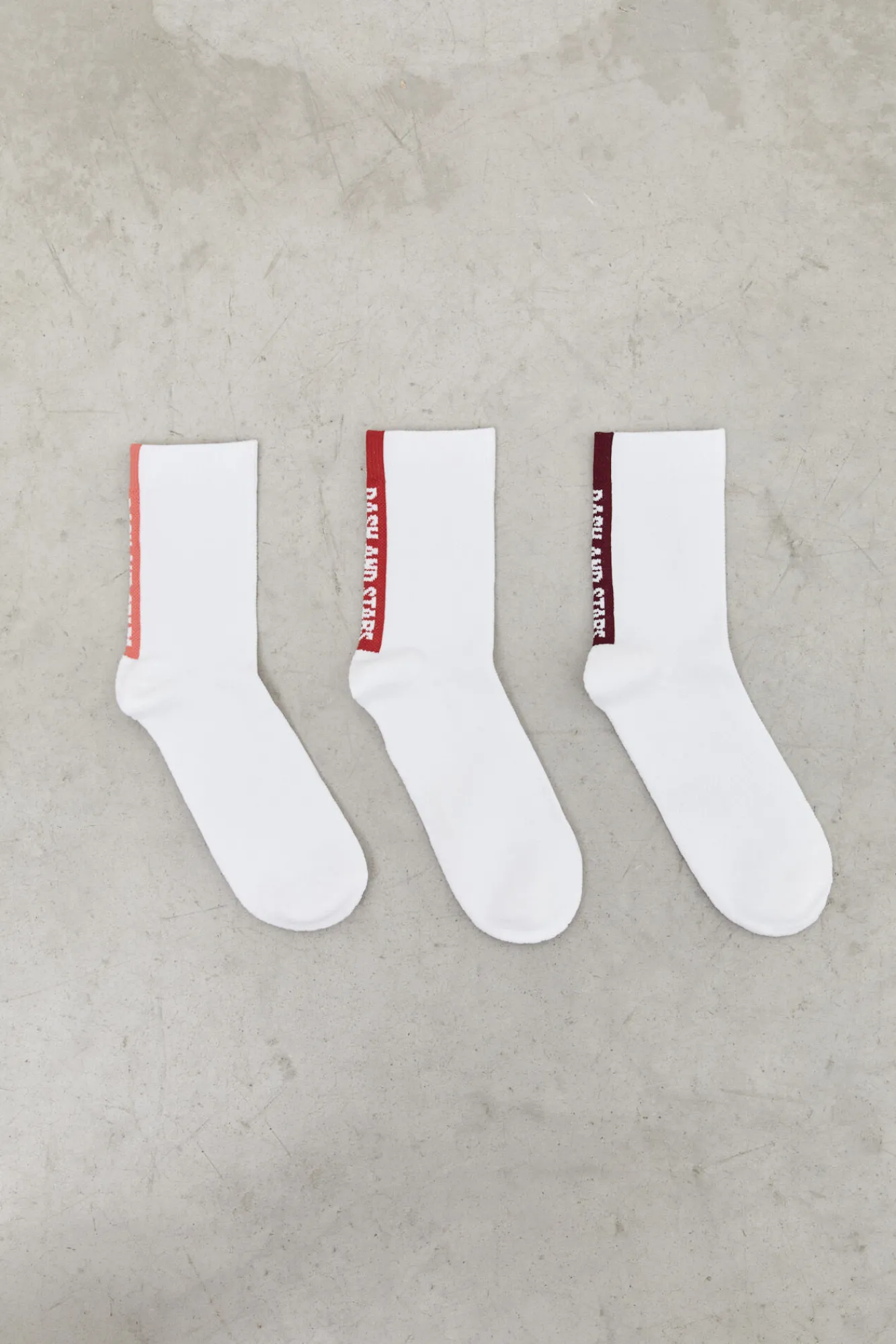 Pack 3 Calcetines Cortos Tecnicos Logo Blanco^Dash and Stars Store