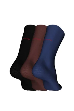 Pack 3 Calcetines Lisos^HUGO Clearance
