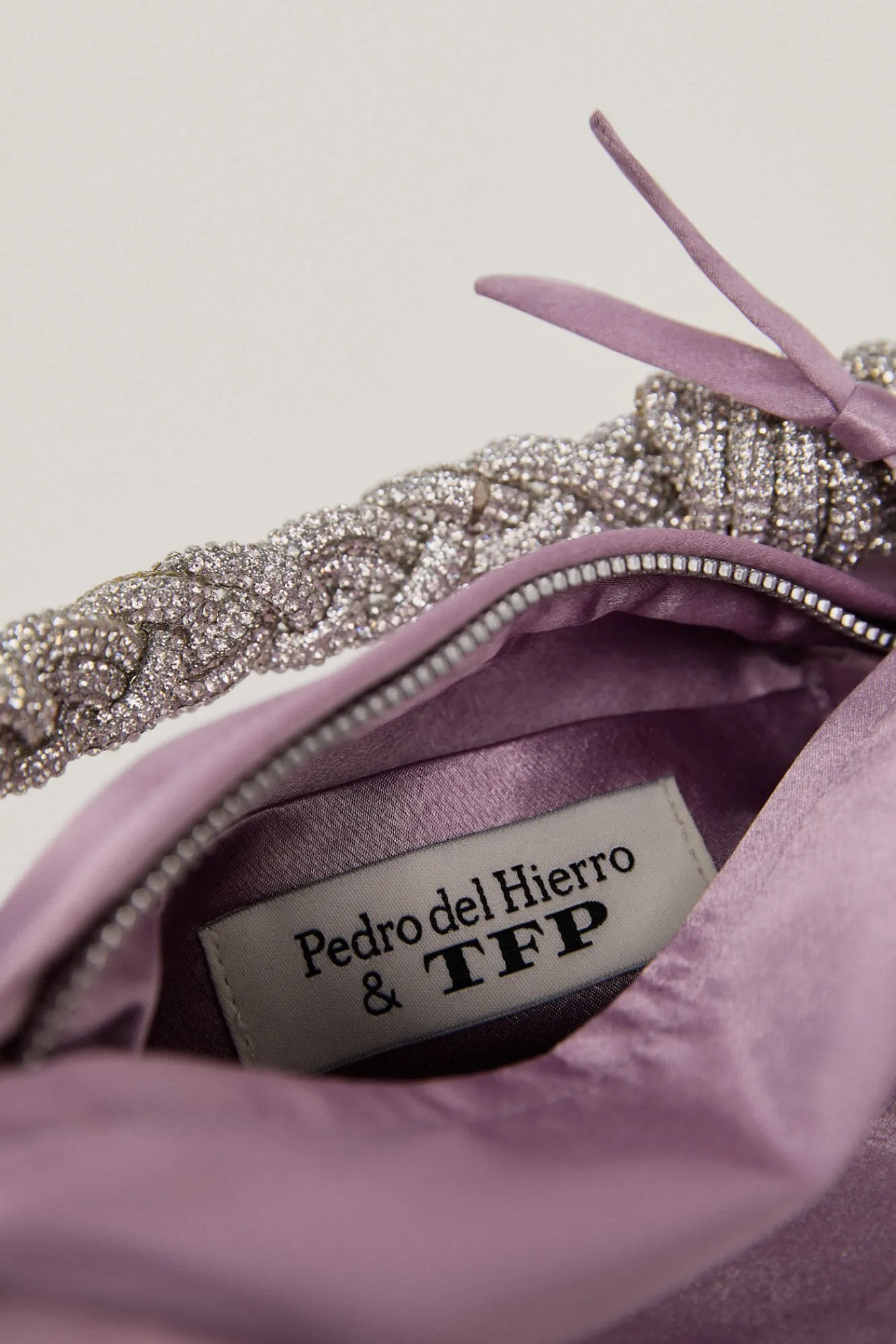 Paloma.Mini Bolso Saten Asa Cristales^TFP by Tamara Falco Outlet