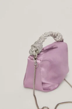 Paloma.Mini Bolso Saten Asa Cristales^TFP by Tamara Falco Outlet
