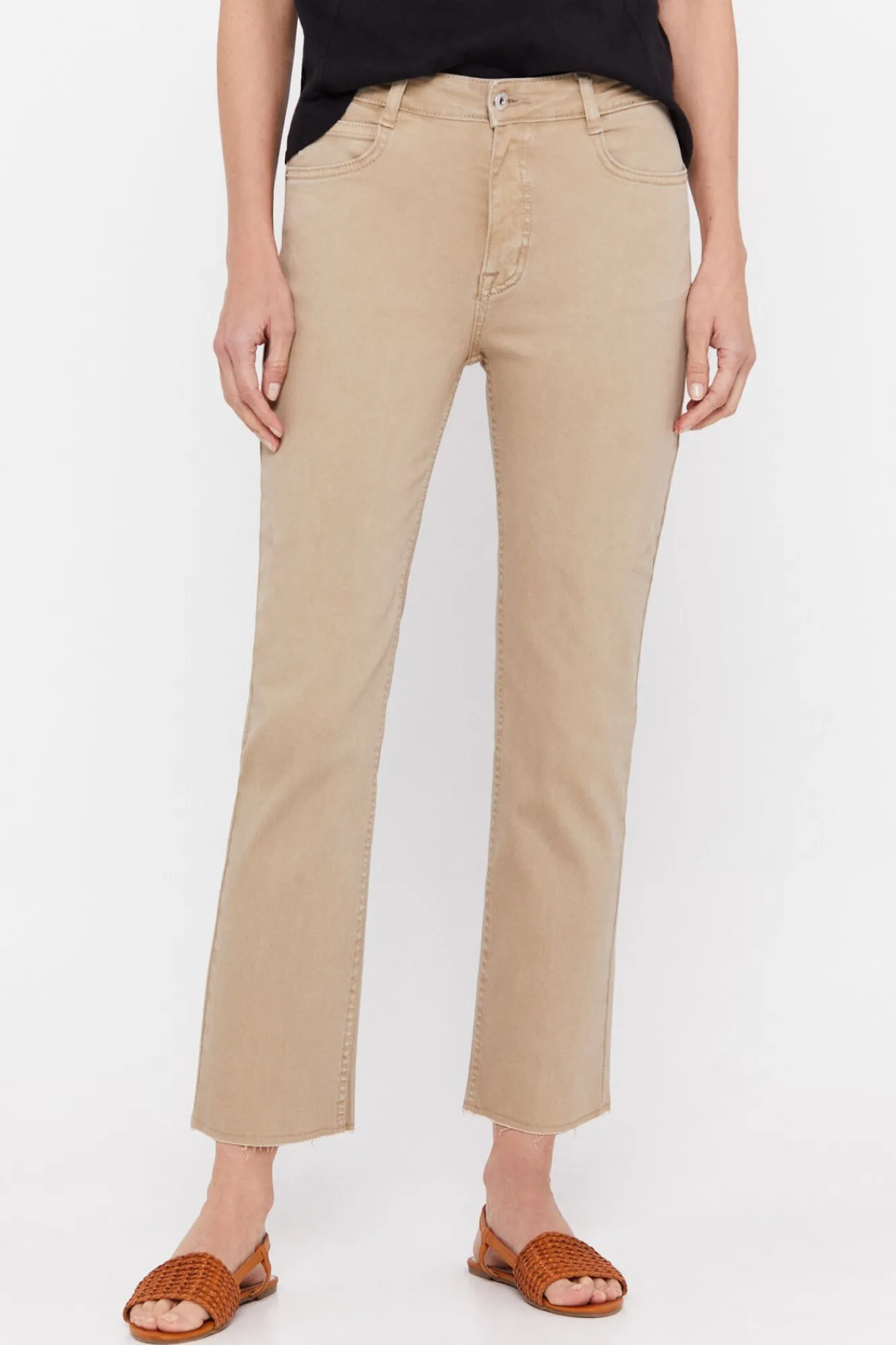 Pantalon 5 Bolsillos Regular Crop^Cortefiel Best Sale