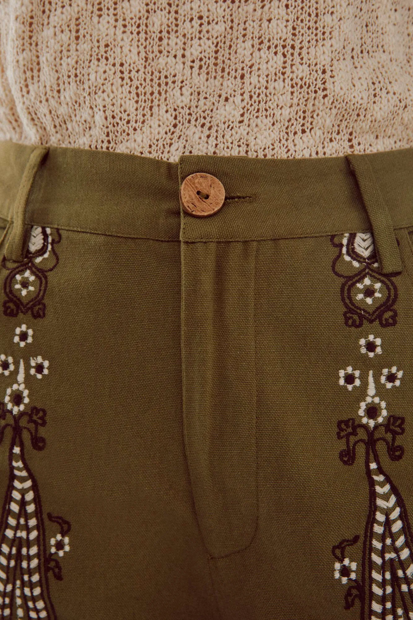 Pantalon Bordado^Slowlove Best