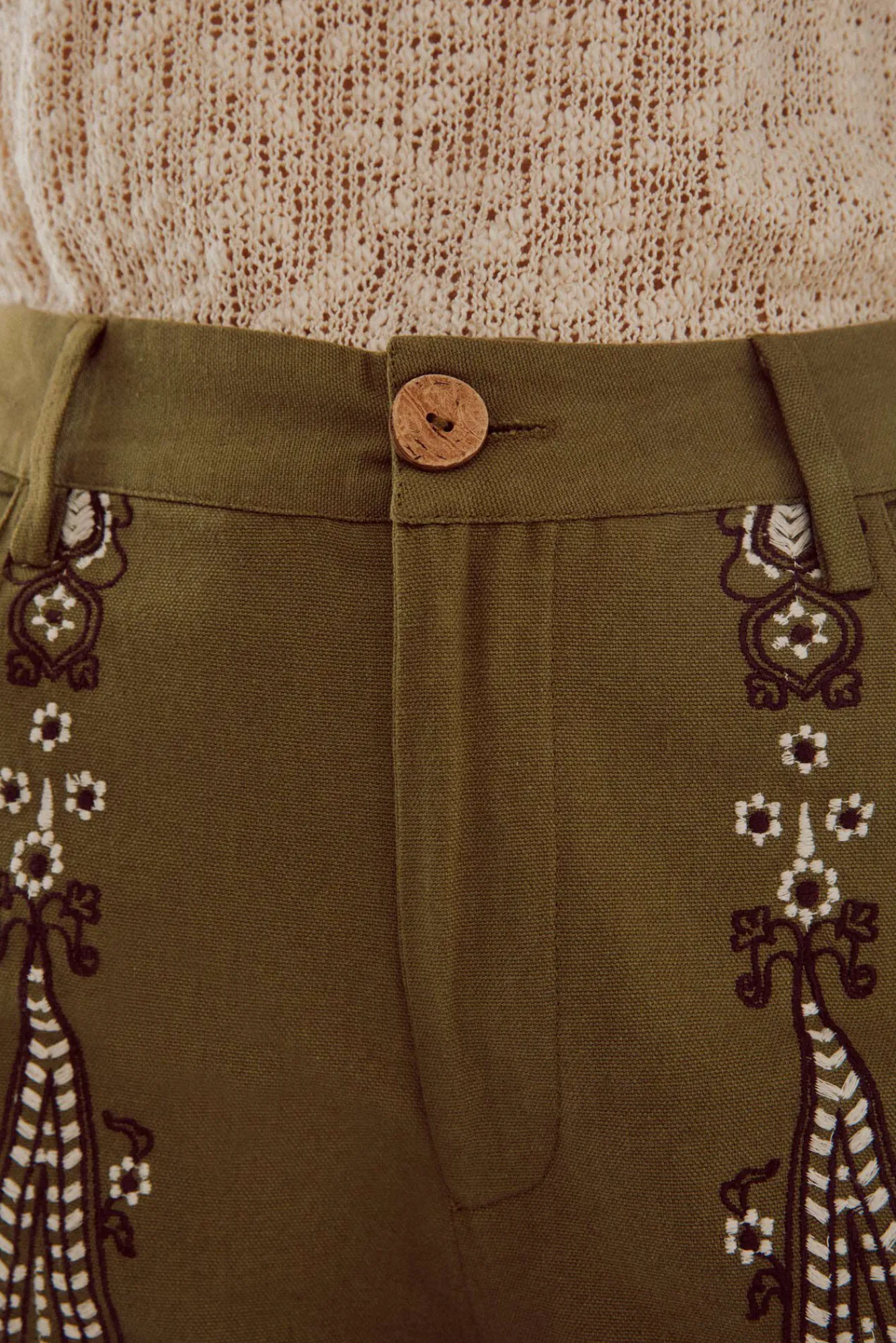 Pantalon Bordado^Slowlove Best