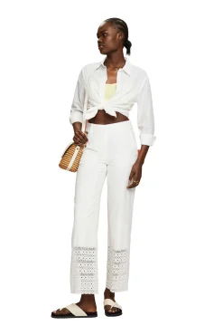 Pantalon Bordado Wide Leg^Esprit Store