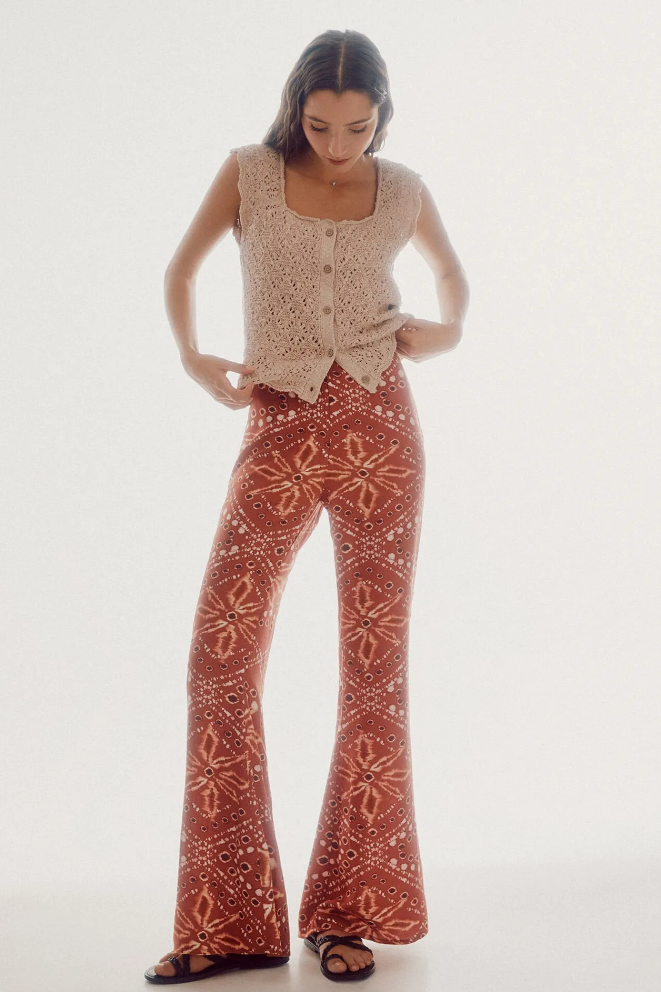 Pantalon Campana Estampado^Slowlove Clearance