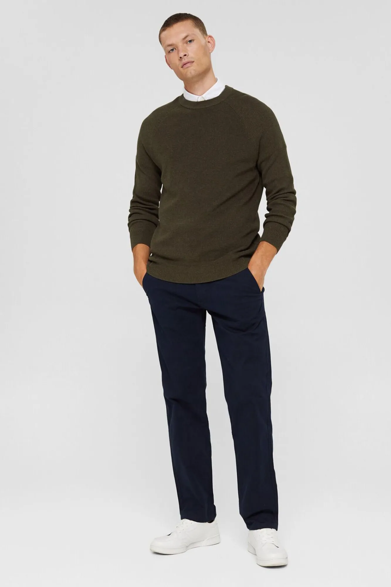 Pantalon Chino Straight Fit En Algodon Organico^Esprit Best Sale