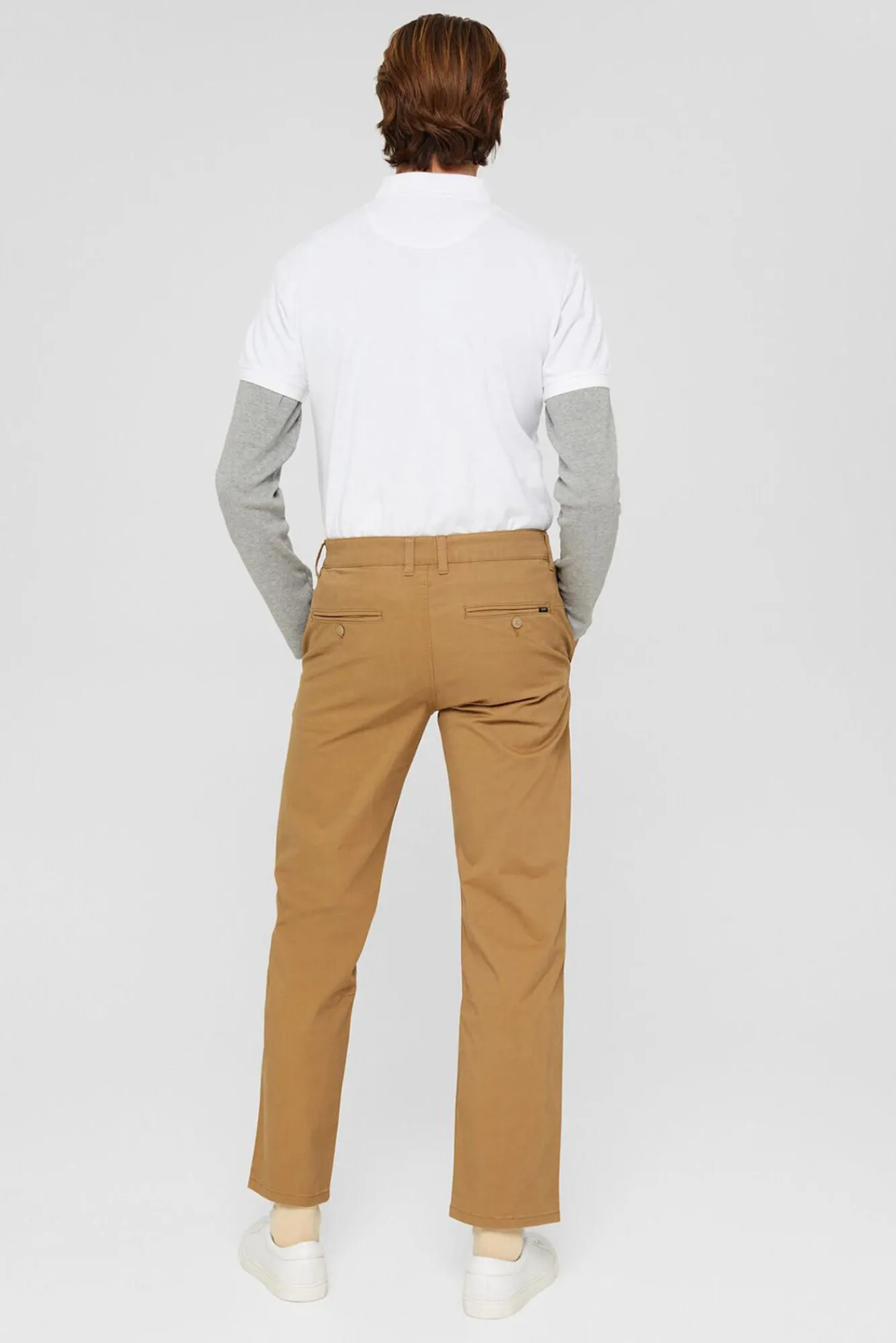 Pantalon Chino Straight Fit En Algodon Organico^Esprit Best Sale
