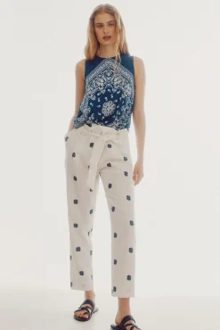Pantalon Con Bordados^Slowlove Clearance