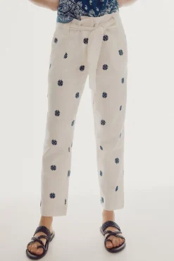 Pantalon Con Bordados^Slowlove Clearance