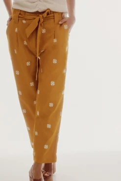 Pantalon Con Bordados^Slowlove Cheap