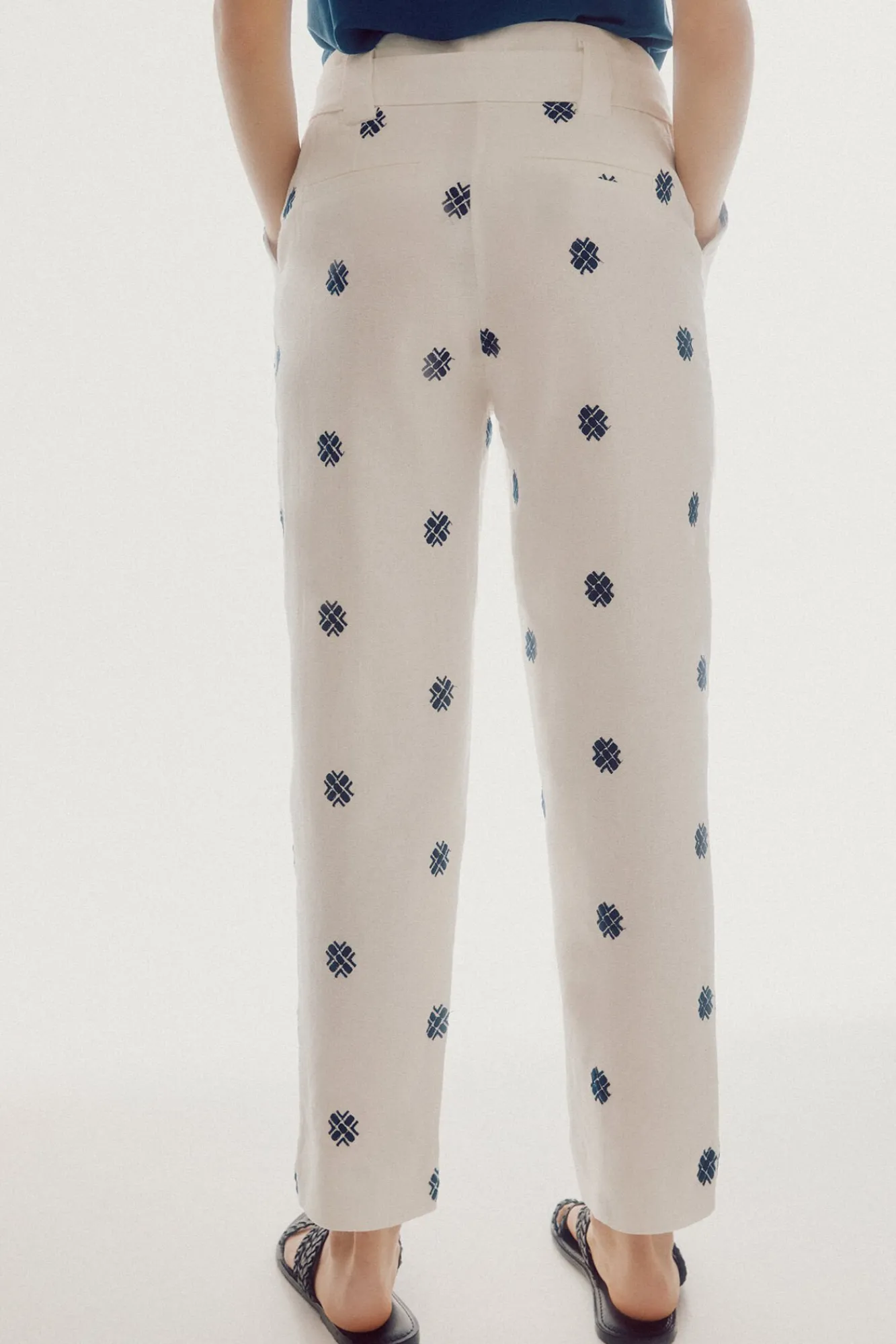 Pantalon Con Bordados^Slowlove Clearance