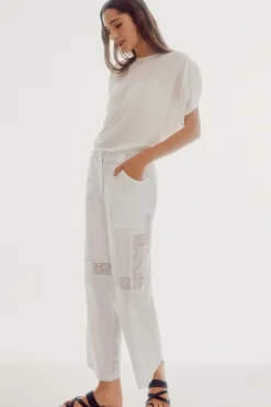 Pantalon Con Cintas De Croche^Slowlove Online