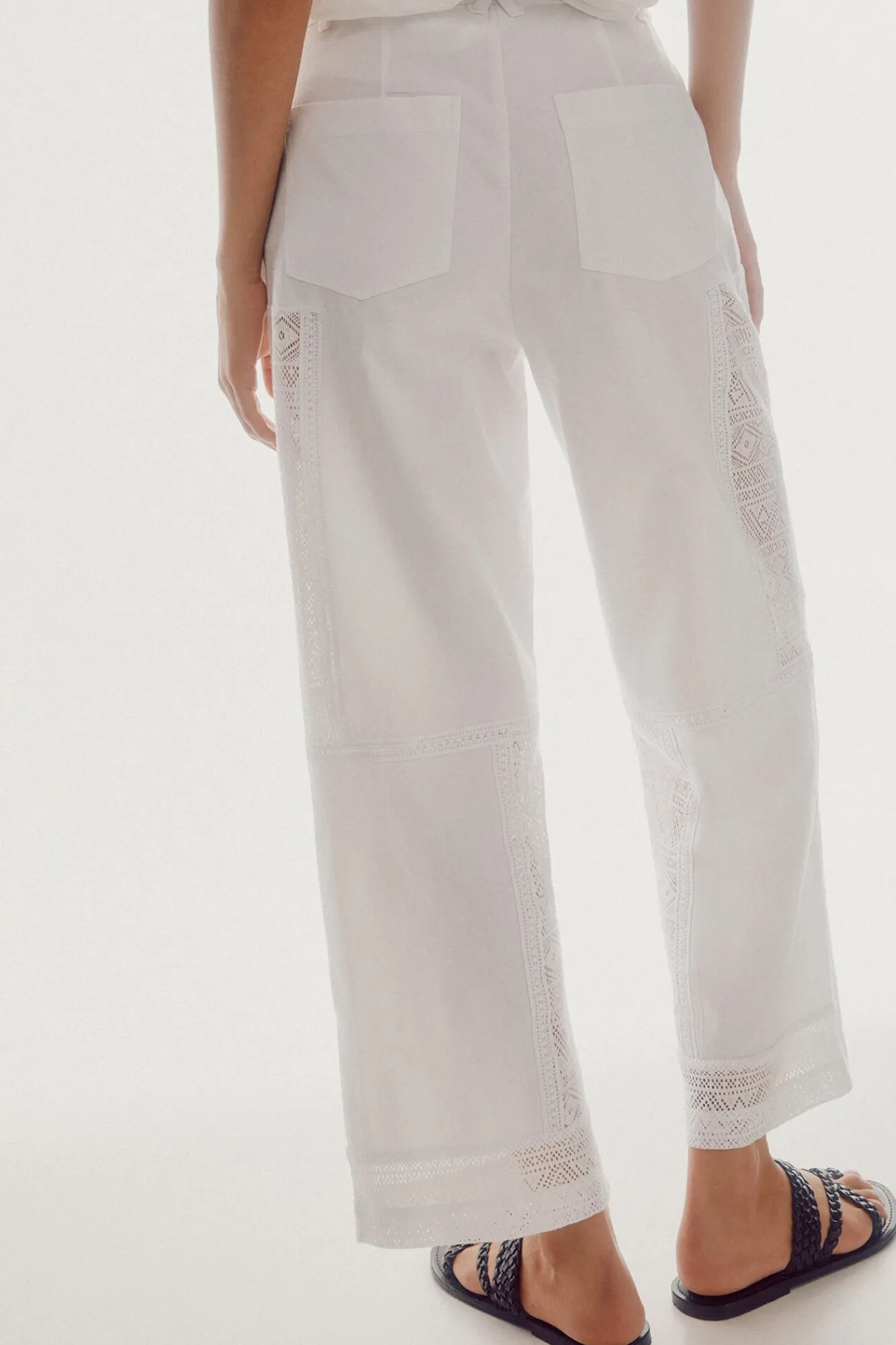 Pantalon Con Cintas De Croche^Slowlove Online