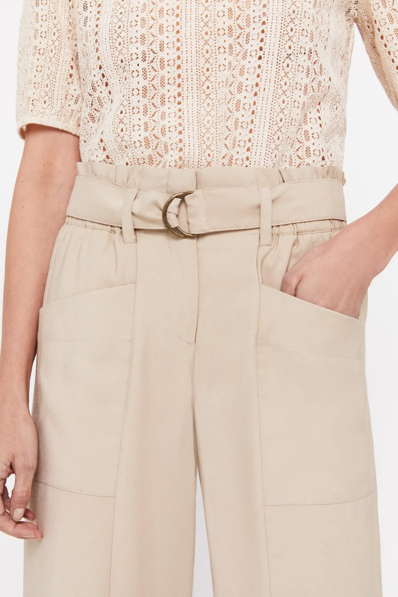 Pantalon Con Cinturon^Cortefiel Hot