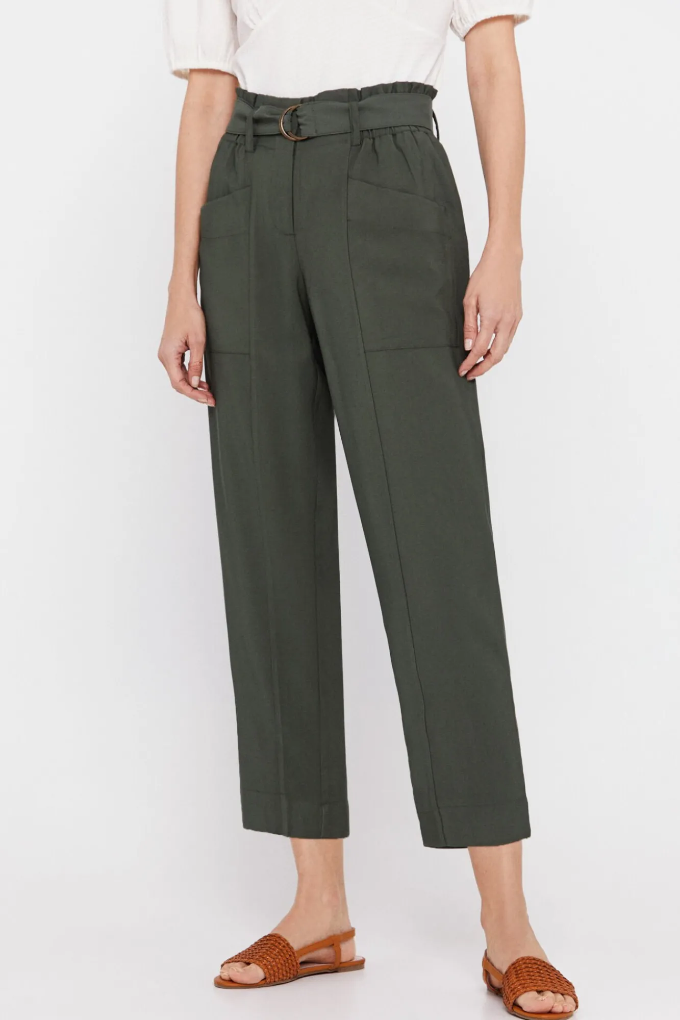 Pantalon Con Cinturon^Cortefiel Shop