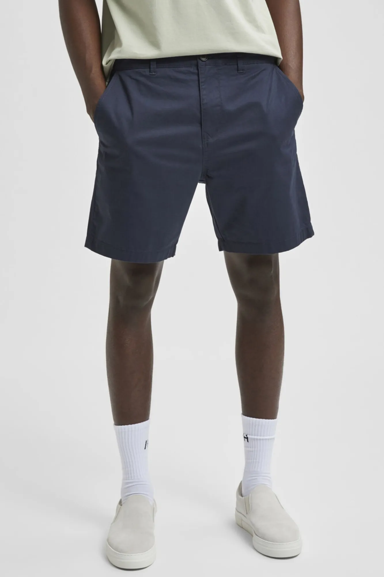 Pantalon Corto Chino De Algodon Organico.^Selected Online