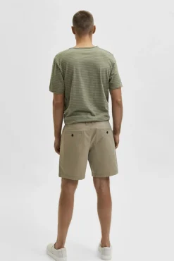 Pantalon Corto Chino De Algodon Organico.^Selected Cheap