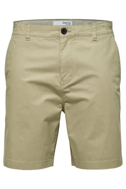Pantalon Corto Chino De Algodon Organico.^Selected Cheap