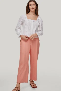 Pantalon Cropped Culotte Con Botones^Pedro del Hierro Discount
