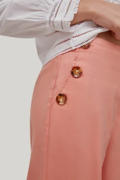 Pantalon Cropped Culotte Con Botones^Pedro del Hierro Discount