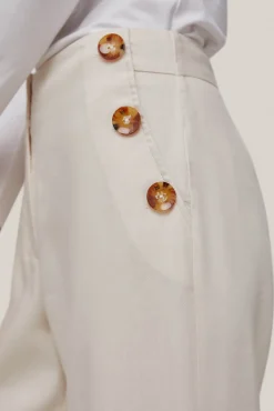 Pantalon Cropped Culotte Con Botones^Pedro del Hierro New