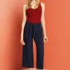 Pantalon Culotte Con Lino^Esprit Store