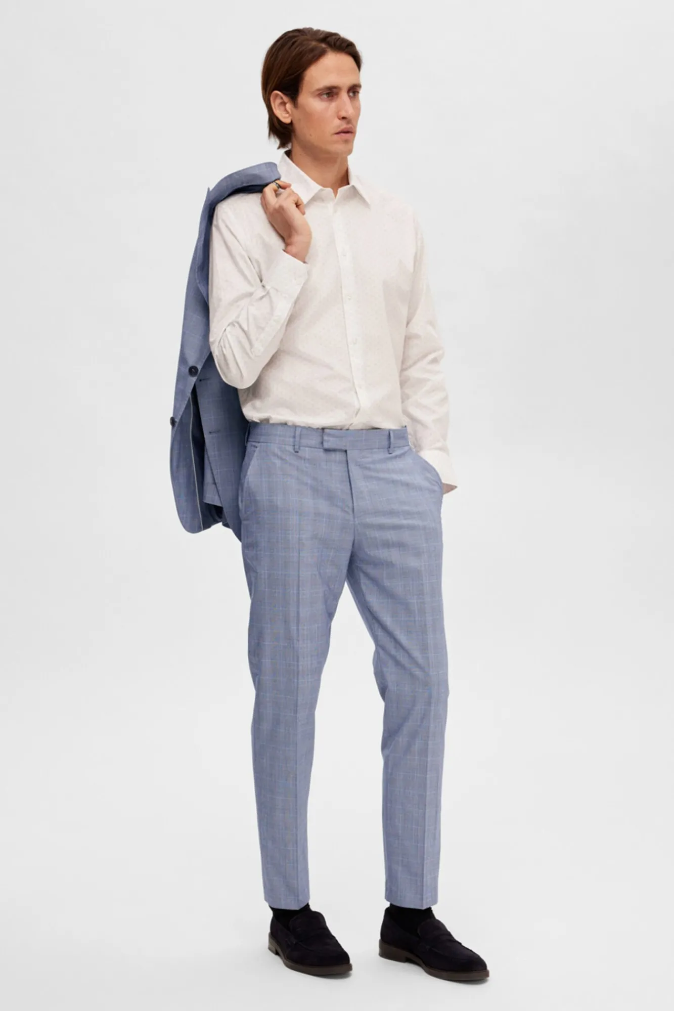 Pantalon De Cuadros De Traje.^Selected Fashion