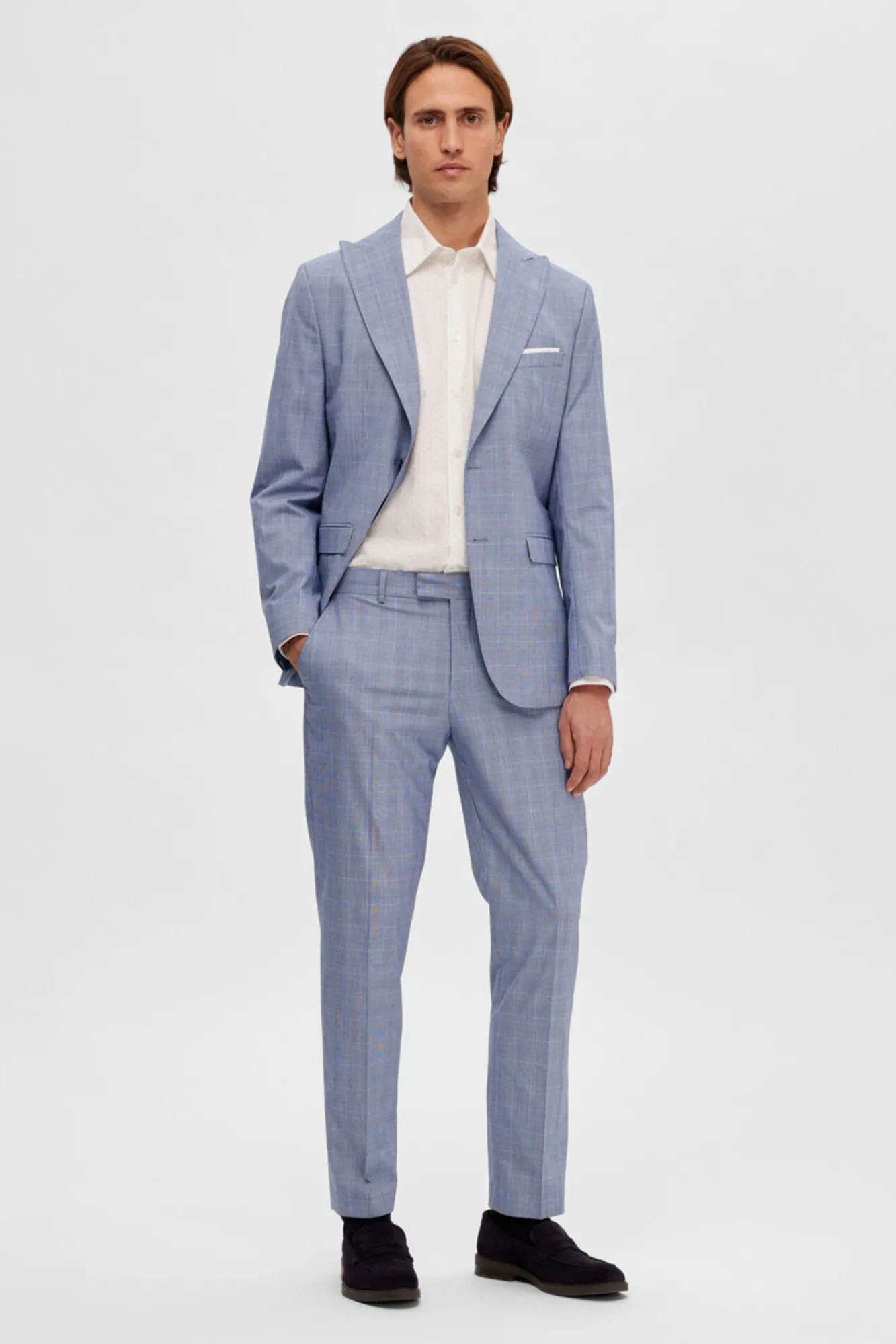 Pantalon De Cuadros De Traje.^Selected Fashion