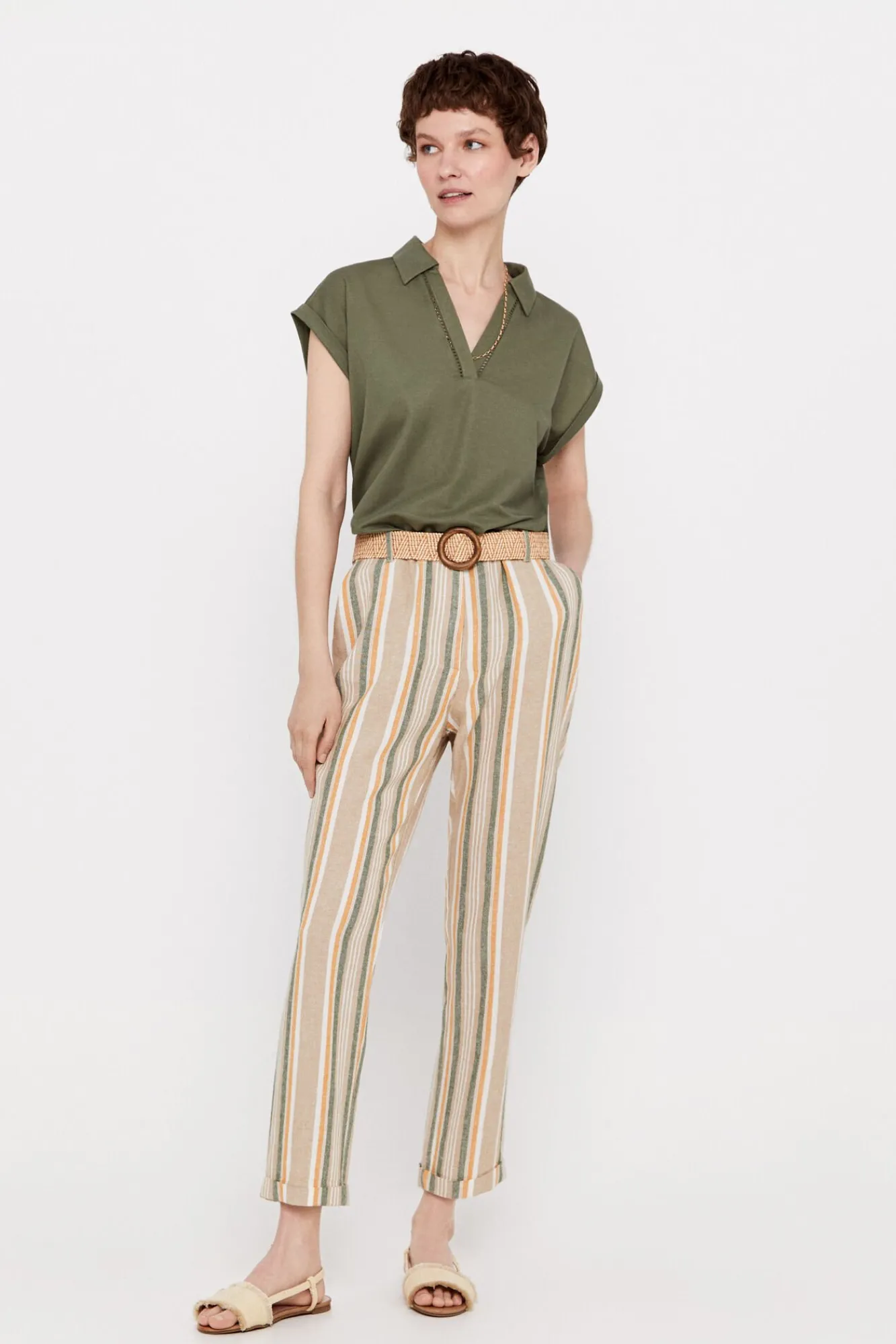 Pantalon De Lino^Cortefiel Cheap
