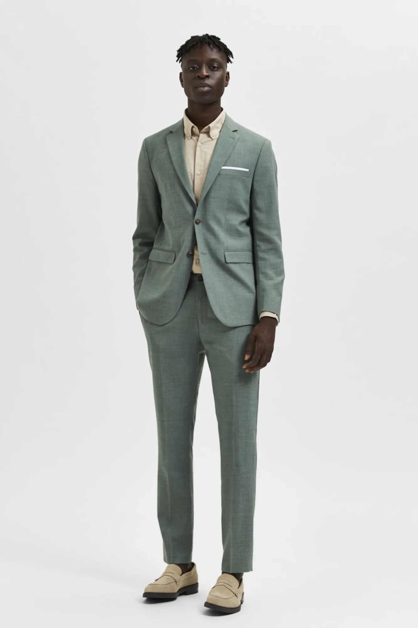 Pantalon De Lino Slim Fit^Selected Homme Cheap